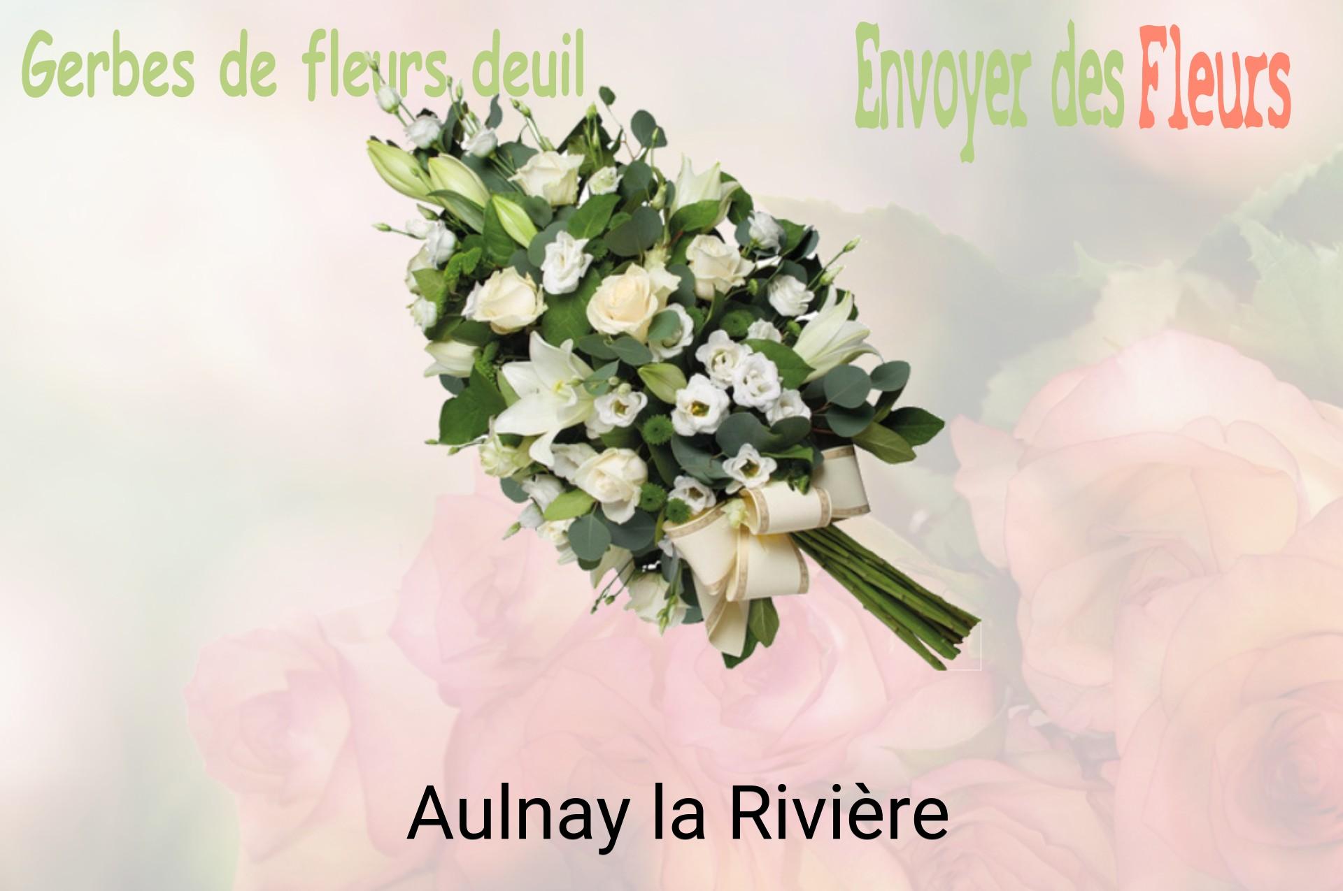 Gerbe de fleurs de deuil livrée à Aulnay-la-Rivière